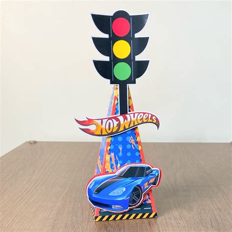 Caixa Pir Mide Hot Wheels Personalizadas Lembrancinhas Festa Infantil Anivers Rio