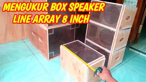 Ukuran Box Speaker Line Array Inch Youtube