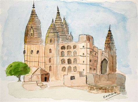 Orchha Temple Painting by Keshava Shukla - Fine Art America