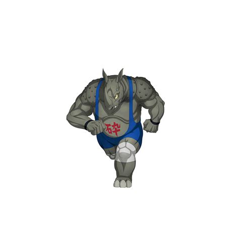 Rhino Wrestler Render Road To Hero By Maxiuchiha22 On Deviantart