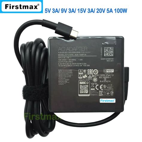 A20 100p1a Laptop Charger For Asus Rog Zephyru 100w 20v 5a Type C