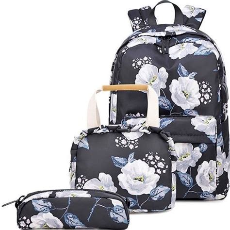 Huiya 3Piece Ecole Backpack Cartable Pour Filles Sac Dos Imprim 3 En 1