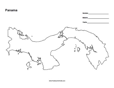 Mapa De Panam Paraimprimirgratis