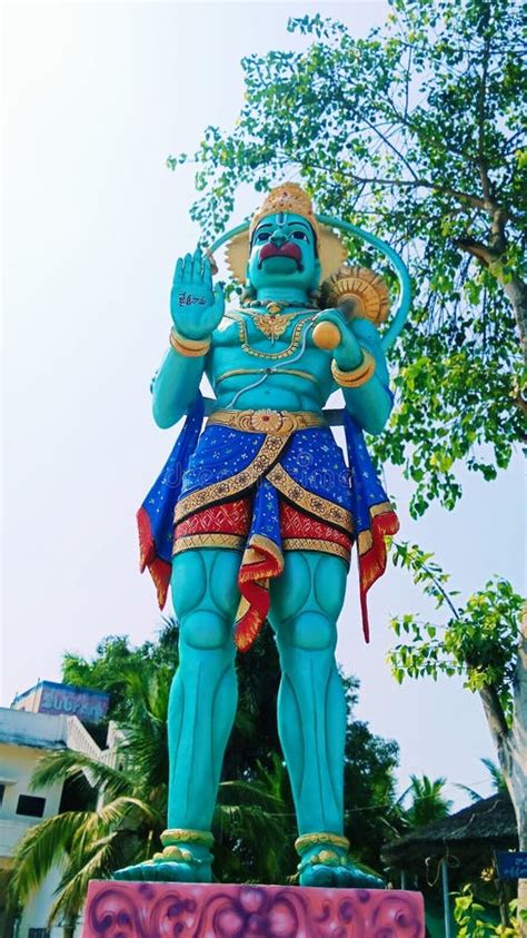 Jai Hanuman Statue is so Famous for Every One. Stock Image - Image of ...