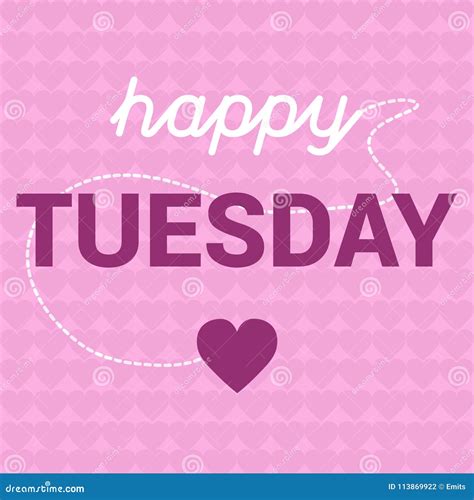 Happy Tuesday Text On Pink Watercolor Background Royalty Free Stock