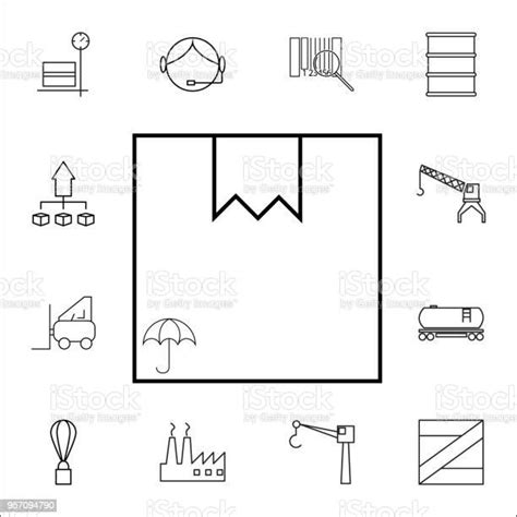 상자 아이콘입니다 물류 아이콘의 집합입니다 프리미엄 품질 그래픽 디자인입니다 표지판 개요 기호 컬렉션 웹 사이트 웹 디자인