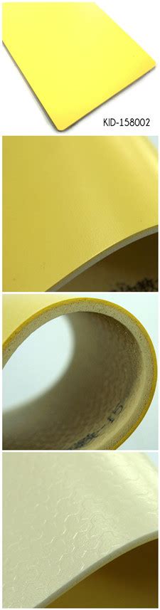 Yellow Foam Backing 3mm Topjoy Commercial Vinyl Sheet Flooring