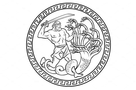 Lernaean Hydra Labours Of Hercules Hercules Tattoo Labors Of