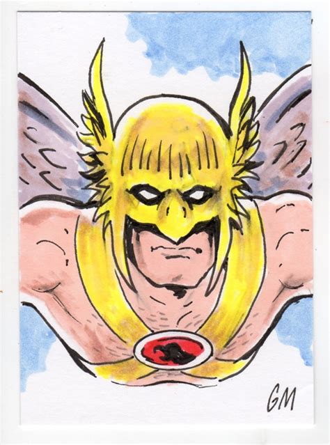 Hawkman In Greg Moutafis S Greg Moutafis Sketchcards Comic Art