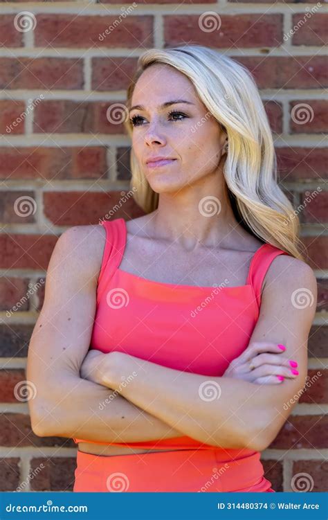 Blonde Beauty Fitness In The Sun Stock Photo Image Of Female Inspiration