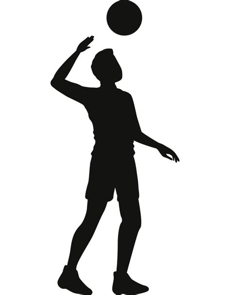 volleyball player serving silhouette 24095228 PNG