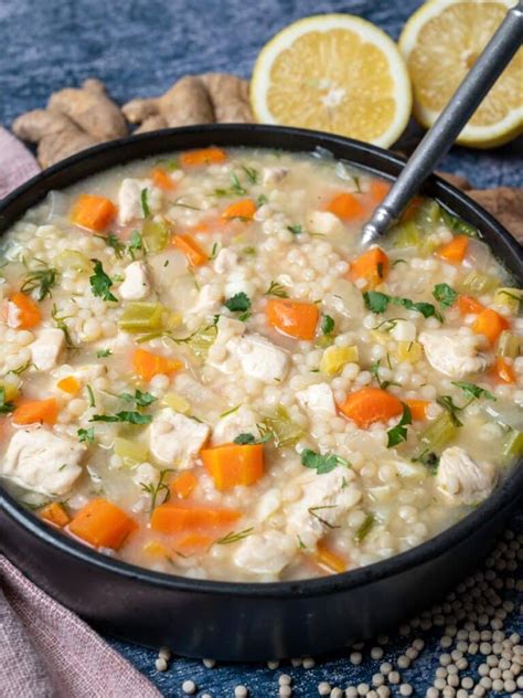 Lemon Ginger Chicken Soup Skinny Spatula