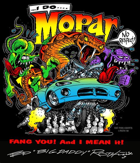 I Do Mopar Black T Shirt Ed Roth S Rat Fink