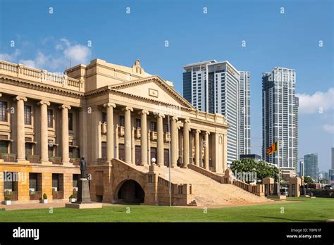 Sri Lanka, Colombo, Fort district, the Old Parliament Building houses ...