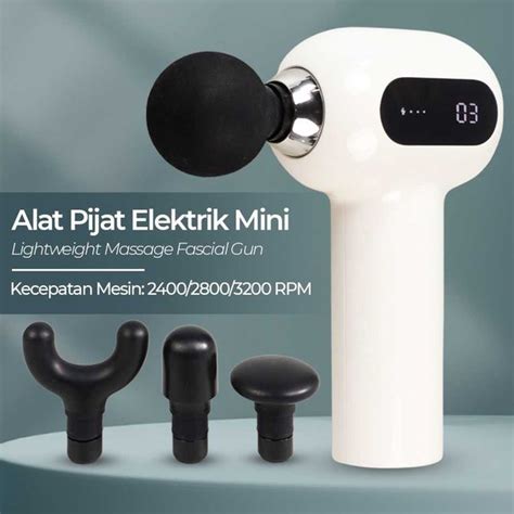 Jual Alat Pijat Elektrik Mini Lightweight Massage Fascial Gun 357 Di