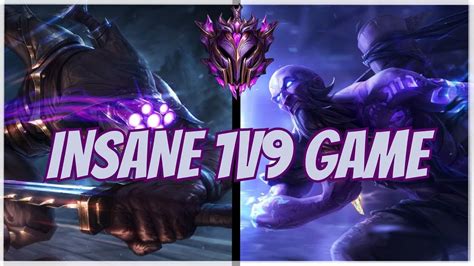 Insane 1v9 Game With Yi Midlane Highlights 4 Xesila Master Yi Vs