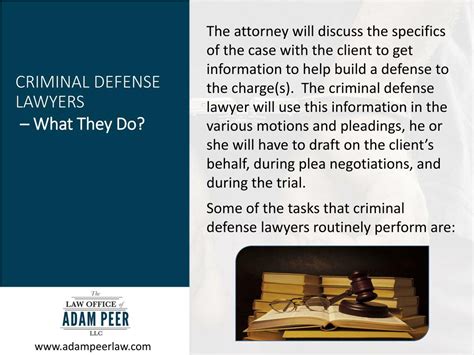 Ppt Criminal Defense Attorney Their Roles And Responsibilities