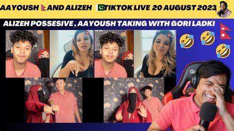 Alizeh 🥷 Jealous As Aayoush Talking With Gori Ladki 😂😂 🔴 Live 20 August Reaction Video Youtube