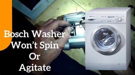 Bosch Washer Wont Spin Or Agitate Easy Diy Fix Youtube