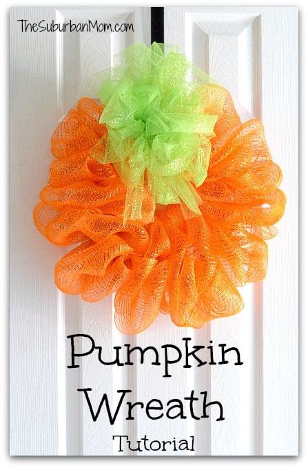 Halloween Pumpkin Wreath Tutorial - TheSuburbanMom