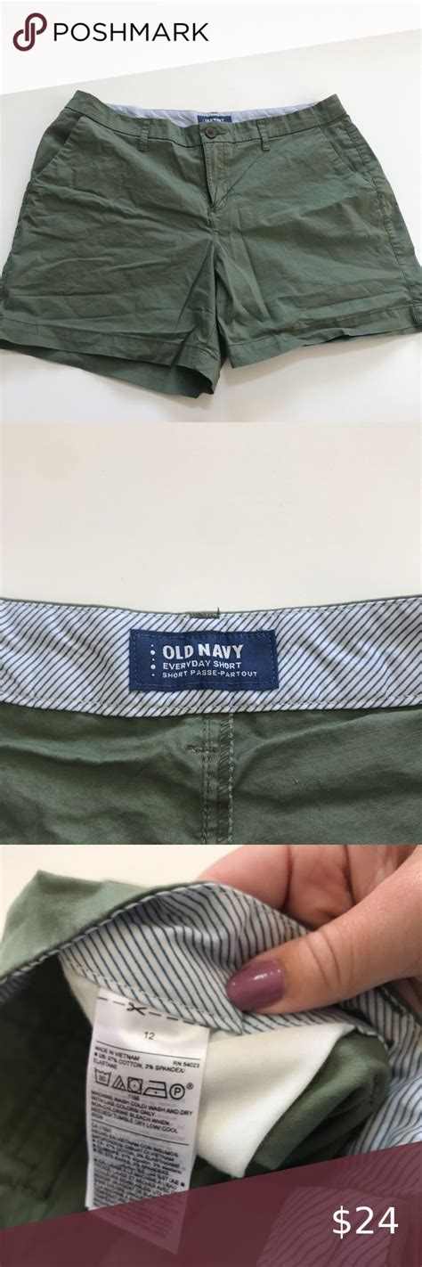 Old Navy Everyday Short In Army Green In 2020 Old Navy Army Green Old Navy Shorts