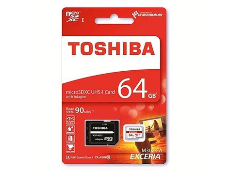 Toshiba EXCERIA M302 EA Micro SDXC 64GB UHS I Klasse 10 Speicherkarte