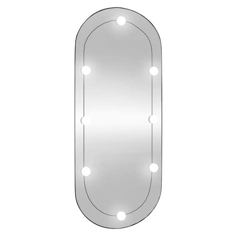 Wandspiegel Mit LED Leuchten 40x90 Cm Glas Oval Online Kaufen Kaufbei Tv