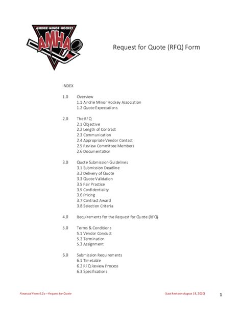 Fillable Online Request For Quote Rfq Form Airdrie Ramp