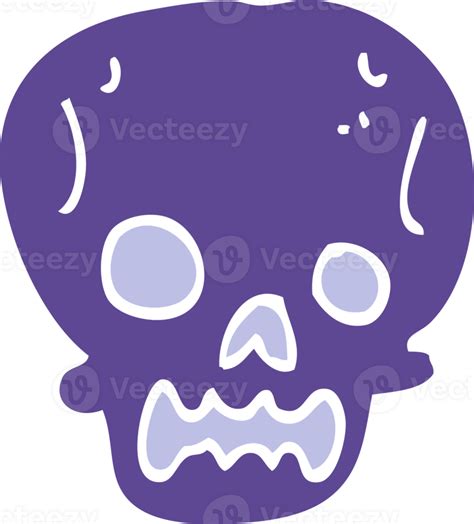 Cartoon Doodle Halloween Skull 36353367 Png