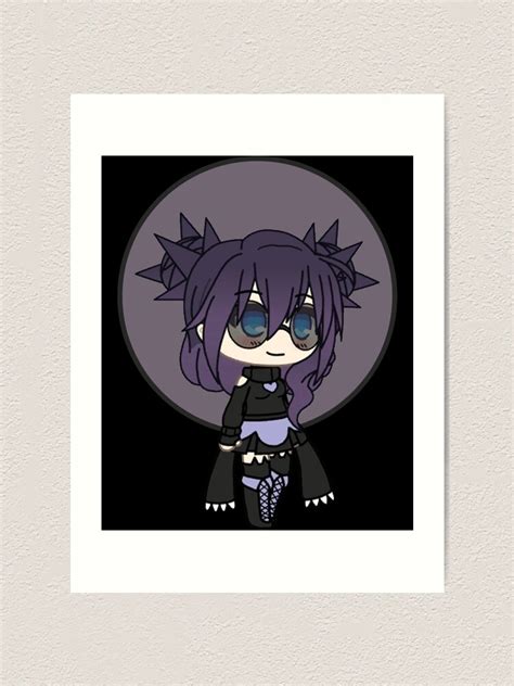 Cute Gacha Girl Kira Pastel Goth Chibi Girl Classic Art Print For