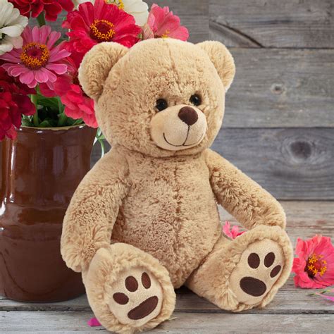 Lotfancy 12 In Brown Teddy Bear Stuffed Animal Plush Toy