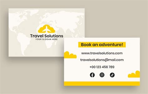 Free Travel Agency Business Card Template I Wepik