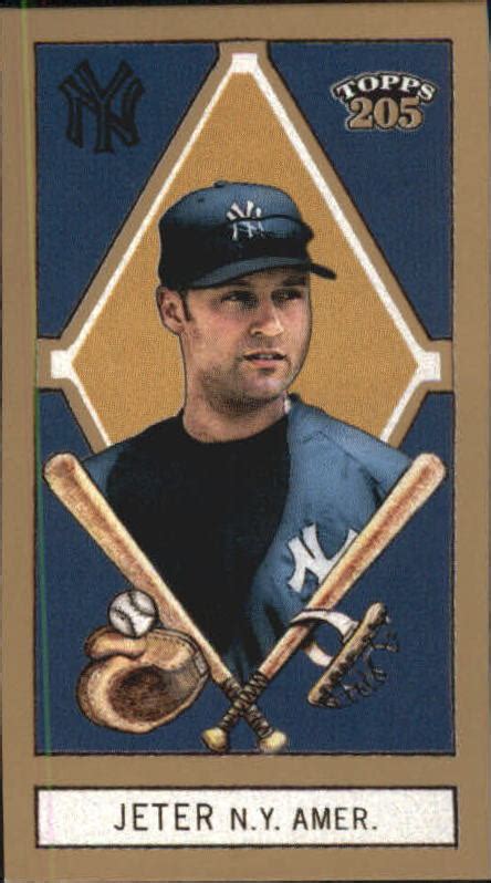 2003 Topps 205 Polar Bear 75A Derek Jeter W Gold Trim NM MT