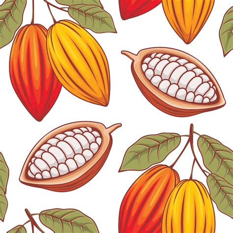 Fondo De Patr N De Cacao Vector Premium