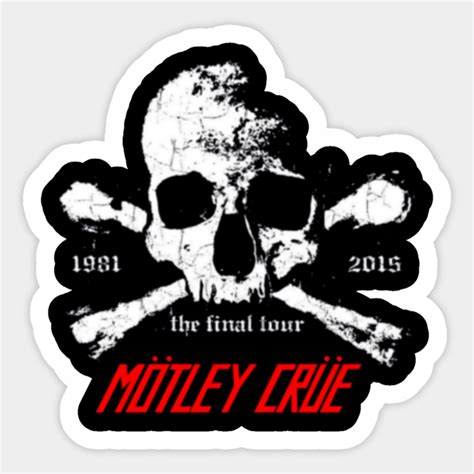 Skull Crue Motley Crue Band Rock Sticker Teepublic