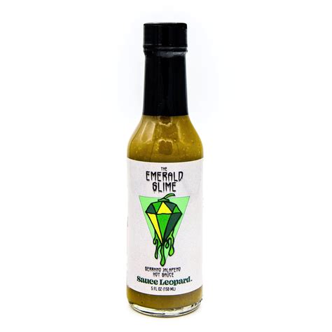 Sauce Leopard The Emerald Slime Serrano Jalapeno Hot Sauce Dr Burnöriums Hot Sauce Emporium