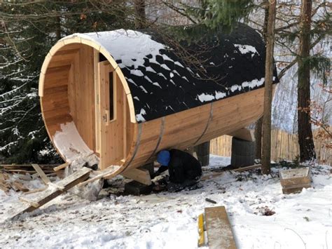 Fasssauna Saunafass Hochwertige Gartensauna Finnwerk