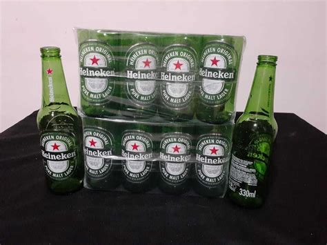 Jogo 24 Copos Feitos De Garrafas Heineken 330ml Artesanais