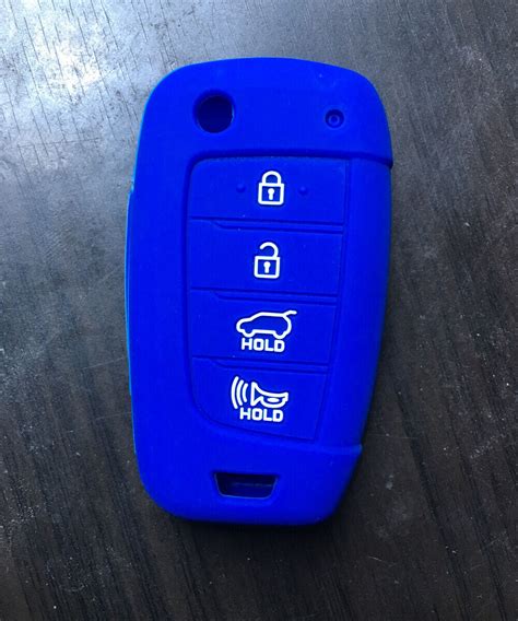 Fit HYUNDAI Accent Kona 4 Button Remote Smart Key Fob Silicone Skin