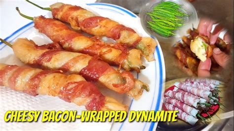 Cheesy Bacon Wrapped Dynamite Pinoy Appetizers Recipe YouTube