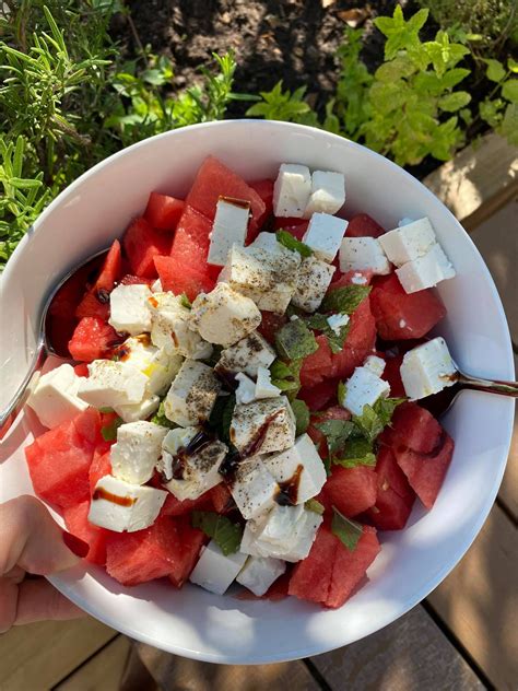 Melonen Feta Salat Mit Minze Der Erfrischende Partysalat Als