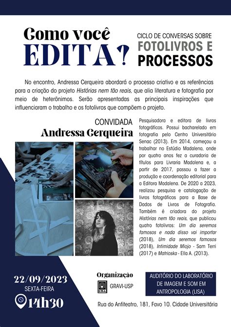 Como Voc Edita Ciclo De Conversas Sobre Fotolivros E Processos