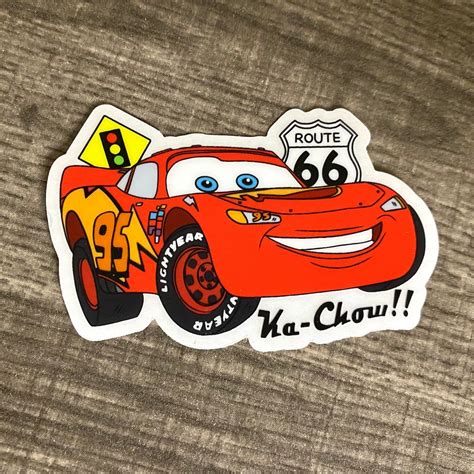 Lightning McQueen Sticker Lightning McQueen Vinyl Pixar | Etsy