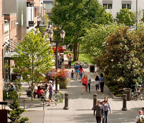 Downtown Seattle Shopping Center Urban Design Open Air Mall