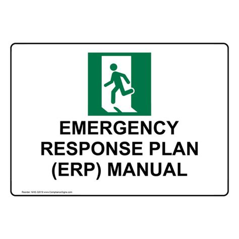 Emergency Sign Emergency Response Plan Erp Manual