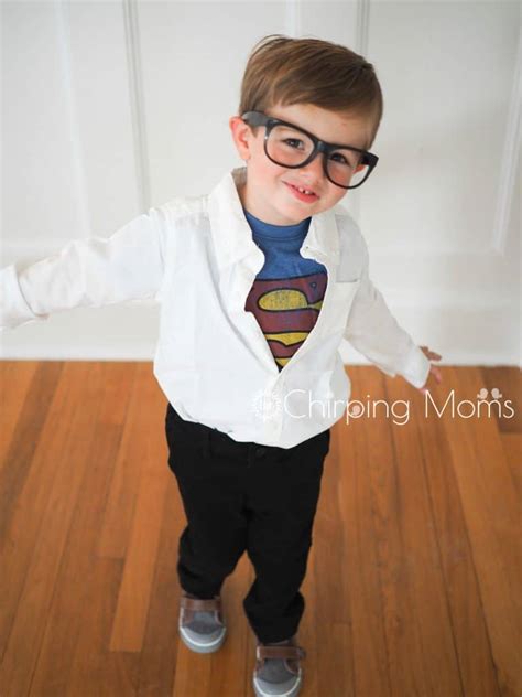 DIY Clark Kent Costume - The Chirping Moms