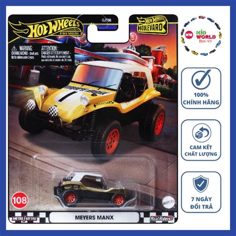 Xe mô hình Hot Wheels Premium Boulevard Series Meyers Manx HRT bánh cao su Shopee Việt Nam