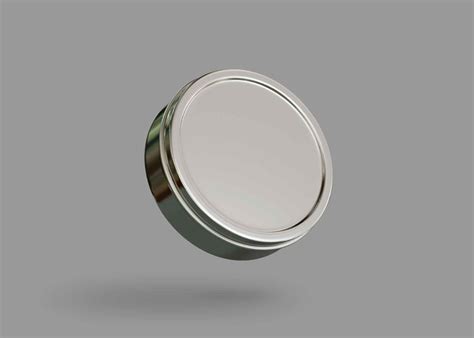 Free Cosmetic Tin Jar Mockup PSD