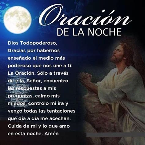  De Buenas Noches Oración De La Noche Oraciones Oraciones