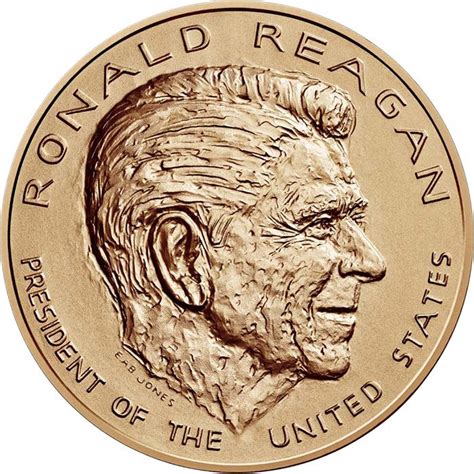 Pièce Etats Unis d Amérique MÉDAILLE Bronze Ronald Reagan par l U S Mint